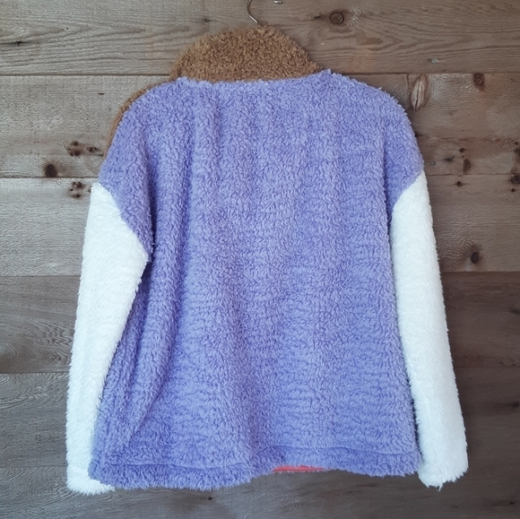 Colorblock Sherpa Teddybear Fleece Gap Medium - Picture 4 of 7